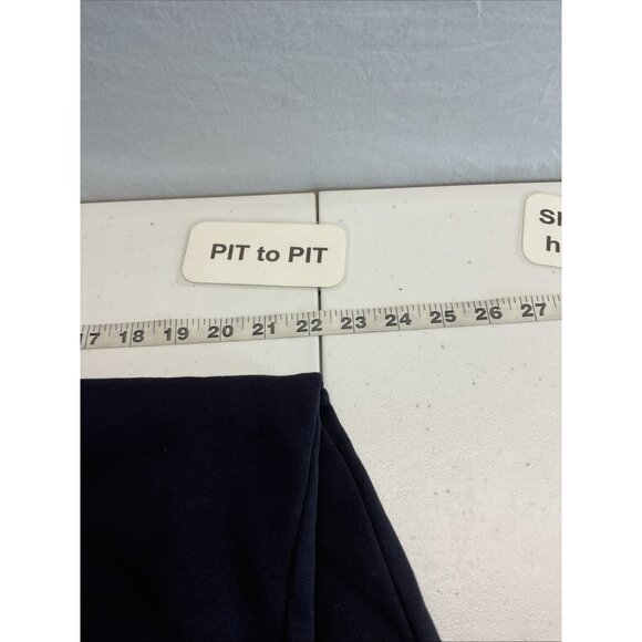 COS Relaxed Crew Neck Black Sweatshirt‎ Tunic Size M Layered look silk trim - Picture 4 of 8